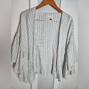 Universal Thread bell sleeve striped Boho kimono